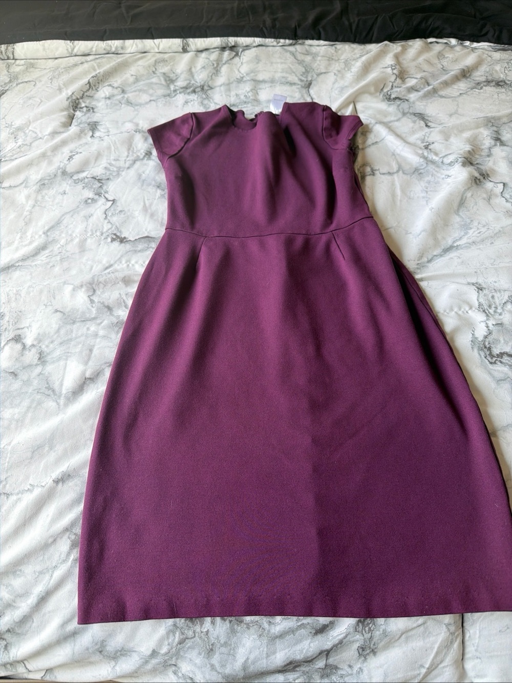 Bar III Plum Cap-Sleeve Midi Dress